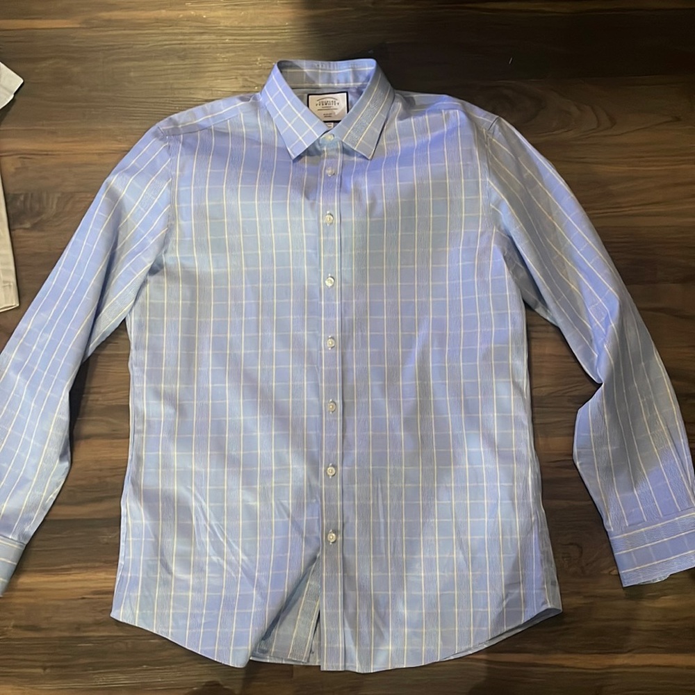Mens Blue Dress Shirt